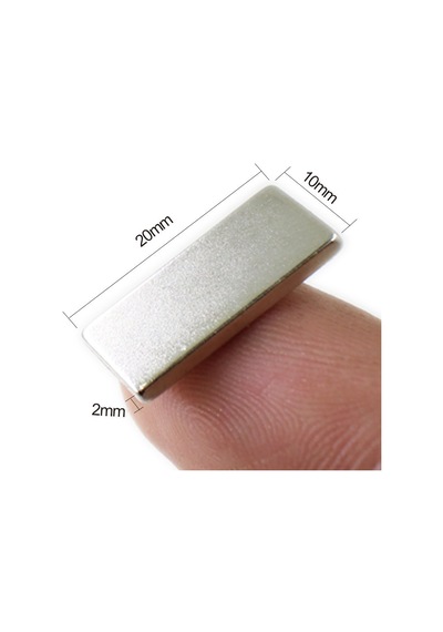 20 Adet 20Mm X 10Mm X 2Mm Köşeli Süper Güçlü Neodyum Mıknatıs