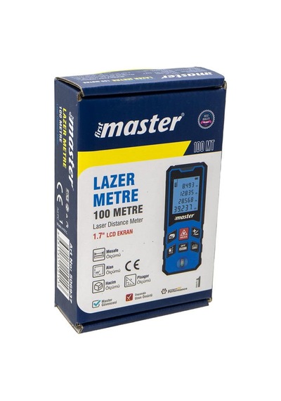 Master 506937 Lazer Metre Mesafe Ölçer 100 Metre
