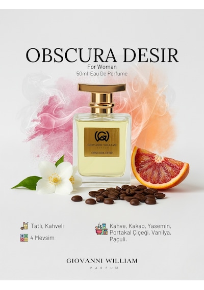 Giovanni William Obscura Desir Kadın Parfüm EDP 50 ML