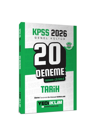 Kpss 2026 Genel Kültür Tarih Tamamı Çözümlü 20 Deneme