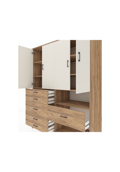Kronos Gardrop 7 Raflı 6 Çekmeceli 4 Kapaklı 176x59x221 Çam-aytaşı/çam Aytaşı/çam Kronos Gardrop 7 Raflı 6 Çekmeceli 4 Kapaklı 176x59x221 Çam-aytaşı/çam Aytaşı/çam