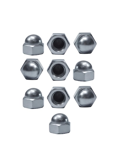 5/16" Kör Somun Galvanizli Çelik Beyaz 10 Adet 5/16"