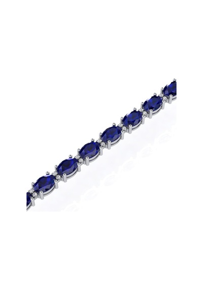 10,30 Karat Pırlantalı Safir Bileklik