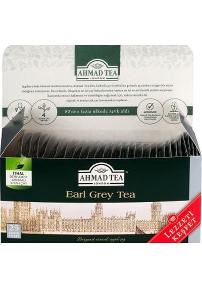 Ahmad Tea Earl Grey Avantaj Paket 3 Lü 25 Li + 100 Lü Poşet Çay & 400 Gr Dökme Çay