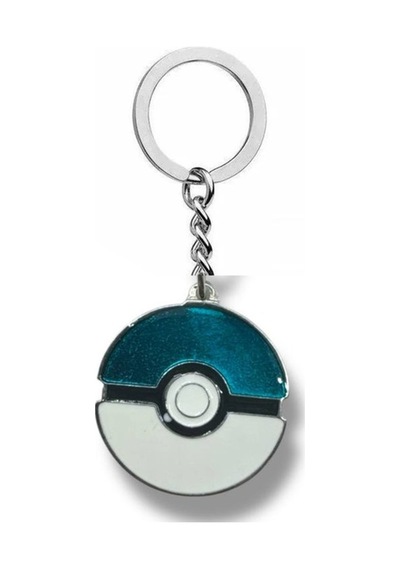 Mavi Poketop Figürlü Pokemon Anahtarlık Anime Temalı Unisex Aksesuar
