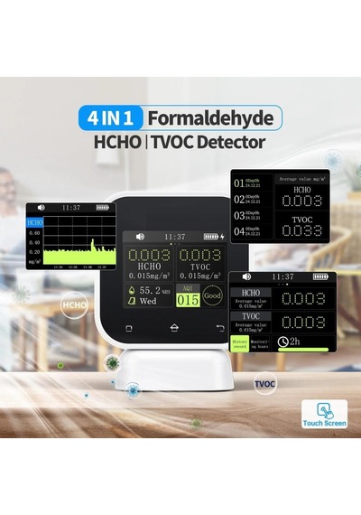 Fnırsı Sfd-02 4in1 Dokunmantik Hava Kalitesi Ölçüm Cihazı