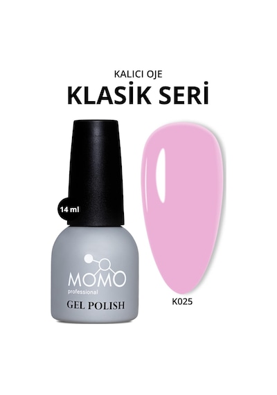 Momo Professional Kalıcı Oje K025 Açık Leylak 14 Ml