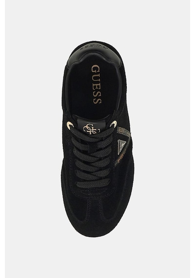 Guess Rellı Deri Spor Ayakkabı-fltrelsue12 Siyah