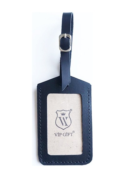 Vip Gift Kahverengi Voyager Bagaj Isimlik Valiz Bavul Etiketi Deri Siyah Mat