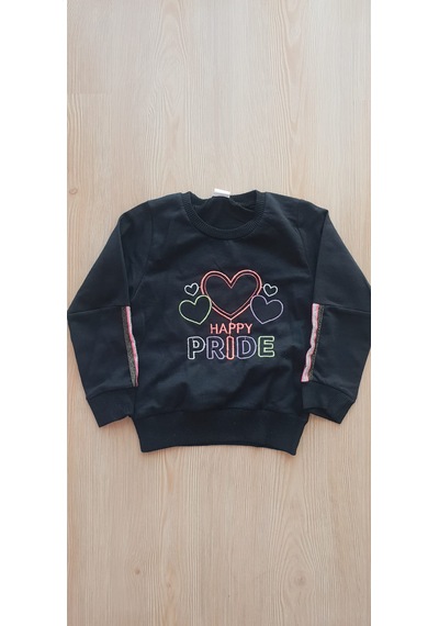 Ciks Junior Happy Pride Nakışlı Kız Çocuk Siyah/pembe Şeritli Renk 2 Parça Takım 3381641