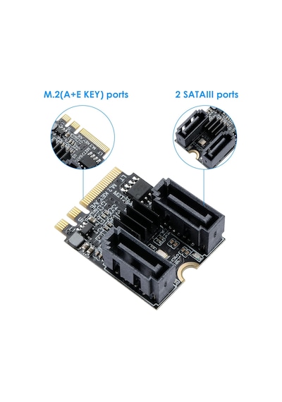 4724 M.2 Key A+e To Sata3.0 Expansion Wifi Port Çevirici Çoklayıc