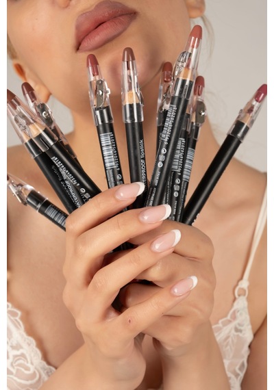 12'li Nude Dudak Kalemi Seti Kalın Jumbo Lip Liner Mat Dudak Kalemi Kalemtraşlı Çok Renkli - 685089178 Diğer