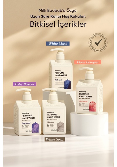 Nemlendirici & Yumuşatıcı Parfümlü Sıvı Sabun Mılk Baobab Blooming Perfume Hand Wash Flora Bouquet