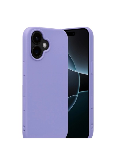 Apple iPhone Uyumlu,  17 Nano İçi Kadife Silikon - Lila