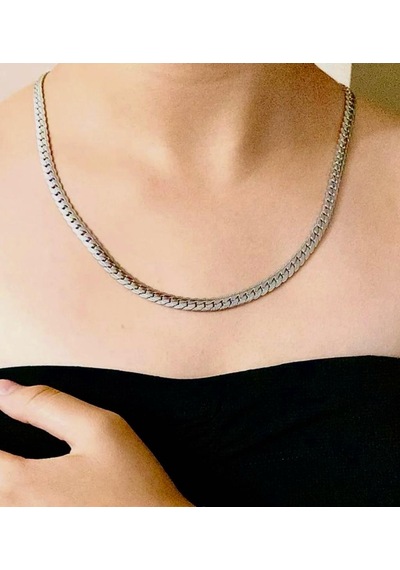 Gns Aksesuar Balık Sırtı Çelik Erkek Yada Kadın Unisex Zincir Trend Kolye