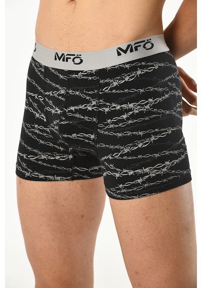 Mfö Life İç Giyim Likralı Erkek Desenli Boxer 001
