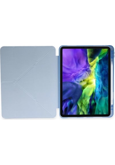 Huawei Matepad Se Kılıf Kalemlikli Mars Tablet Kılıfı - Mavi Arka Kapak