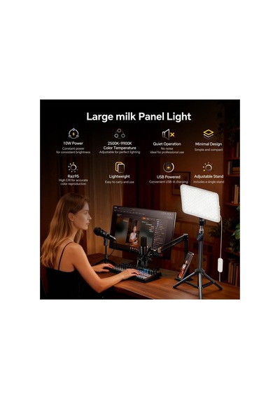 Milkglow Pro Soft Panel Led Video Ve Fotoğraf Işığı - Ls-103pl-02