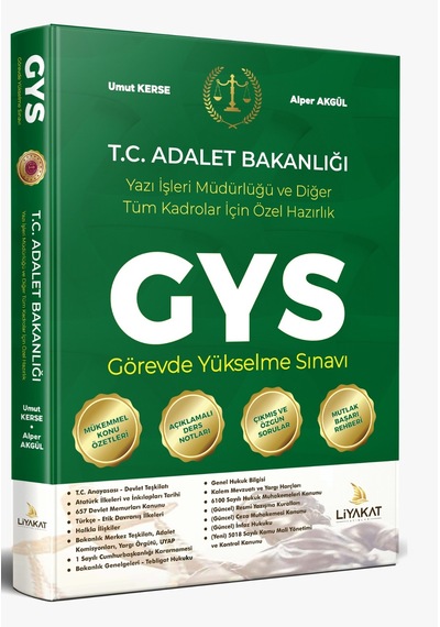2024 Adalet Bakanlığı Görevde Yükselme Sınavlarına Özel Hazırlık