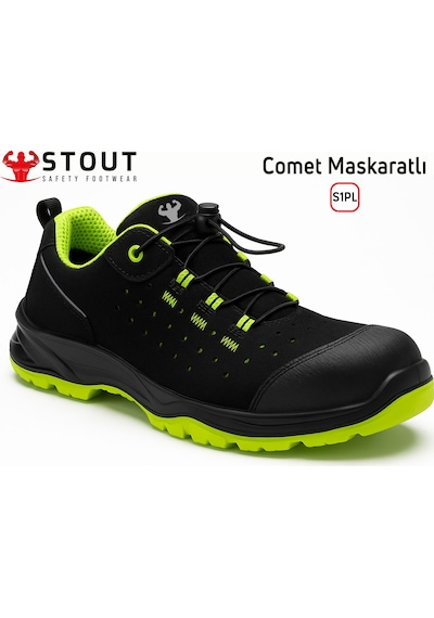 Stout İş Ayakkabısı Kompozit Burunlu Maskaratlı Comet S1p - 43 Siyah