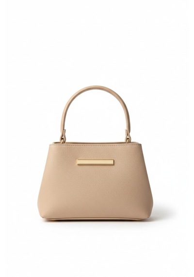 Vellabags Bej Mini Kadın El & Omuz Çantası Nude Ton Modern Şık Günlük Çanta Bej - Bej