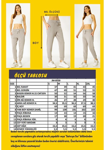 Jomax Gri Kadın Yüksek Bel Modal Scuba Spor Eşofman Altı Edy0030g Gri