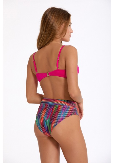 Argento Kadın Fuşya Sabit Push Up Dolgulu Balenli Çıkarılabilir Askılı Yüksek Bel Bikini Takımı Fuşya Argento Kadın Fuşya Sabit Push Up Dolgulu Balenli Çıkarılabilir Askılı Yüksek Bel Bikini Takımı Fuşya
