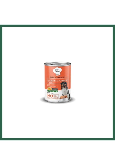 Chefs Choice Pumpkin Pate Somonlu Balkabaklı Tahılsız Yetişkin Köpek Konservesi 400 Gr Bzs01