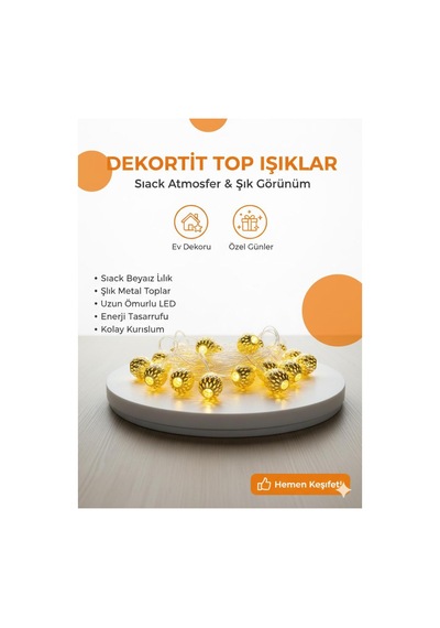 Dekoratif Led Top Işıklar Şık Metal Tasarım, Ev Ve Özel Gün Aydınlatması Günışığı