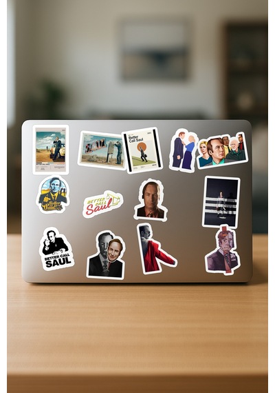 Better Call Saul Telefon Laptop Bullet Journal Yapışkanlı Folyo Sticker Paketi 21 Adet Çok Renkli