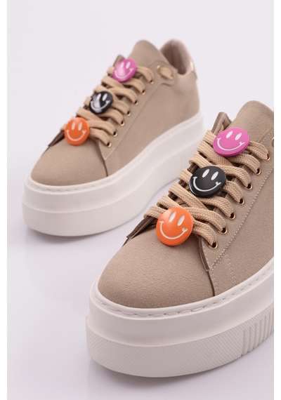 Dgn 1019 Kadin Sneaker 1019-2007-R0186 Bej