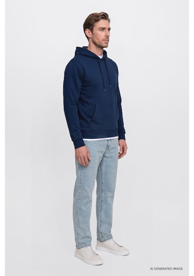 Ac&Co / Altınyıldız Classics Erkek Acık Mavı Pamuklu Baggy Fit 5 Cepli Esnek Jean Kot Denim Pantolon