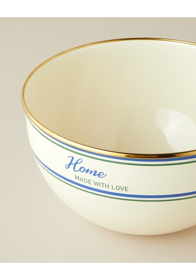 English Home With Love Emaye Karıştırma Kabı 4 Lt Mavi-yeşil