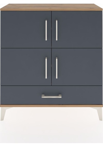 Arges Şifonyer 4 Raflı Tek Çekmeceli 4 Kapaklı 88x30x96 Çam-a... Çam Arges Şifonyer 4 Raflı Tek Çekmeceli 4 Kapaklı 88x30x96 Çam-a... Çam