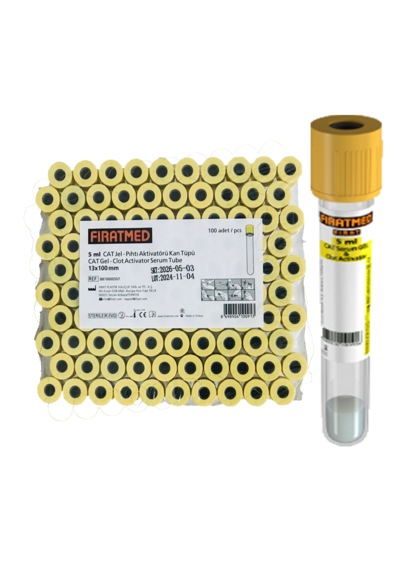 Fıratmed 5 Ml Jelli Biyo Kimya Tüp 100 Adet
