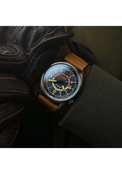 Avı-8 Flyboy Wingman Worldtimer Gmt Av-4120-01 Otomatik Erkek Kol Saati Metalik Gri