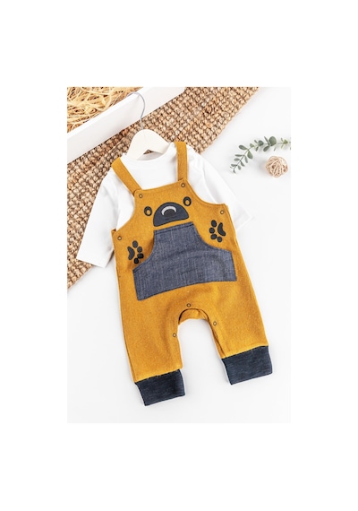 Babymod Ayıcık İşlemeli Erkek Bebek Tulum Salopet Takım 001 Babymod Ayıcık İşlemeli Erkek Bebek Tulum Salopet Takım 001