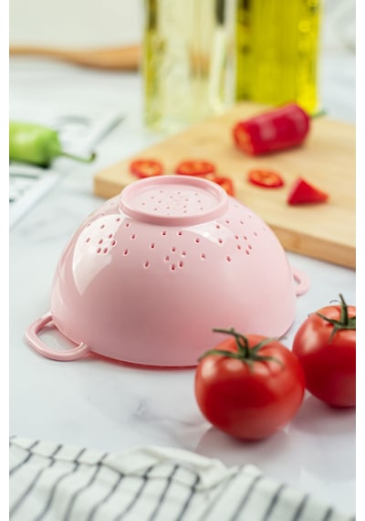 Akrilik Pembe Mini Pirinç Süzgeçi & Bakliyat Süzgeçi 3 Su Bar...