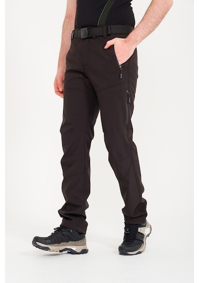 Q&Steinbock Kaunas Softshell Kışlık Erkek Outdoor Pantolonu Siyah