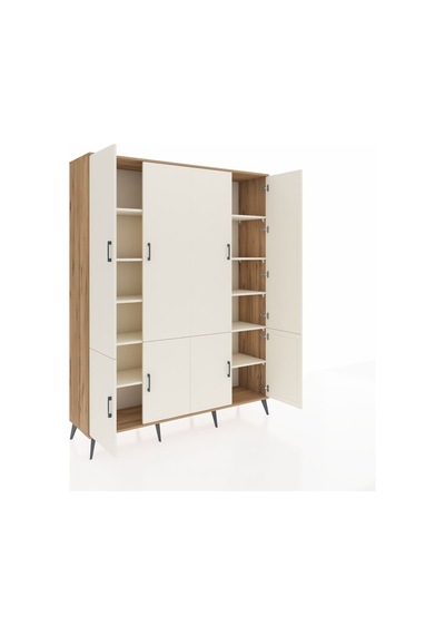 Hyperion Gardrop 10 Raflı 8 Kapaklı 176x44x221 Çam-aytaşı Aytaşı Hyperion Gardrop 10 Raflı 8 Kapaklı 176x44x221 Çam-aytaşı Aytaşı