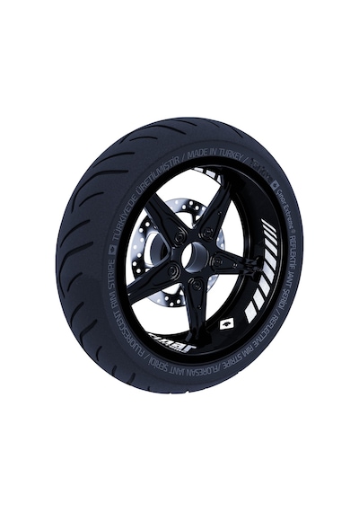 Gp Racing Reflektif Gri İç Jant Şeridi Sticker Çınar Extreme