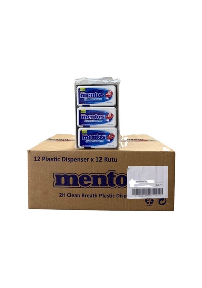 Mentos 2 Saat Clean Breath Nane Aromalı Tatlandırıcılı Tablet Şekerleme 21 Gr 12 12 Adet-183