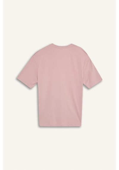 DeFacto %100 Pamuk Oversize Geniş Kalıp Bisiklet Yaka Basic Düz Kısa Kollu Tişört T7037AZ25SMPR347 DeFacto %100 Pamuk Oversize Geniş Kalıp Bisiklet Yaka Basic Düz Kısa Kollu Tişört T7037AZ25SMPR347