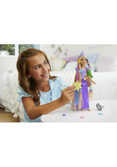 Hlw18 Disney Prenses Renk Değiştiren Sihirli Saçlı Rapunzel