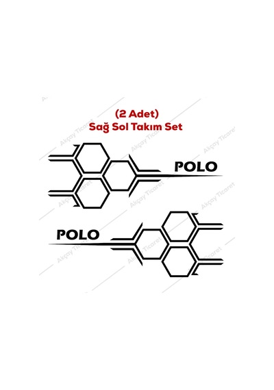 Polo Kapı Altı Sticker Volkswagen Polo Sticker Polo Oto Sticker