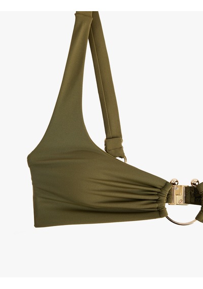 Koton Aksesuar Detaylı Bikini Üstü Haki 6sak10028mm