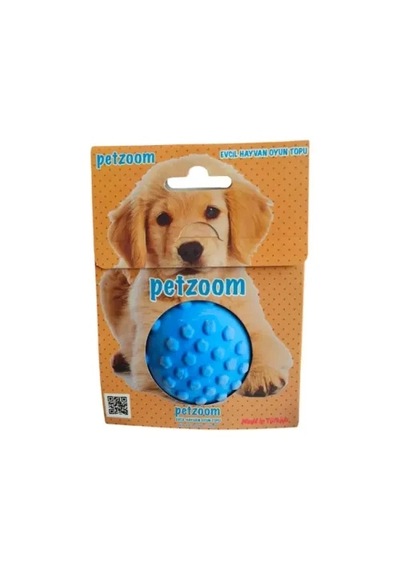 Petzoom Mavi Dikenli Köpek Oyun Topu