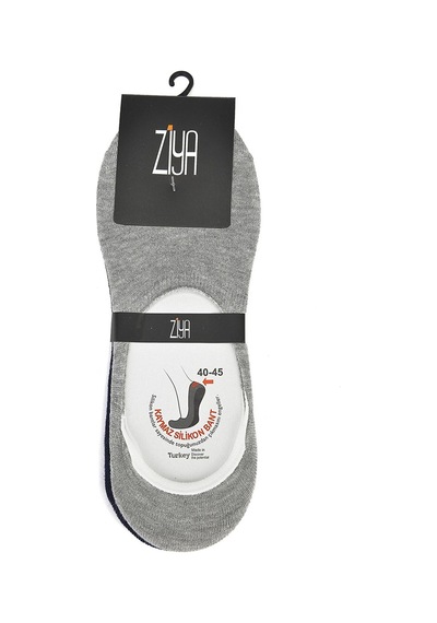 Ziya Erkek Bambu Sneakers Babet 6'lı Çorap Siyah X3 13173Z033 Siyah