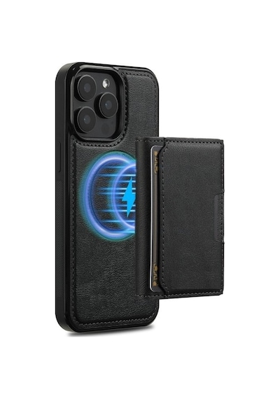 Teleplus Apple Uyumlu iPhone 13 Pro Kılıf Pollux L2 Serisi Mıknatıslı Kartlıklı 2-1 Kapak