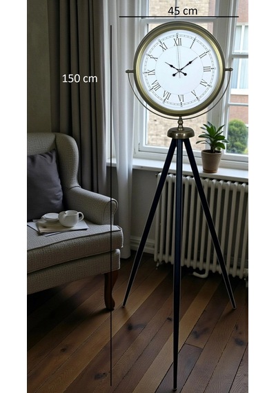 Prestij Vintage Tripod Ayaklı Saat Çok Renkli